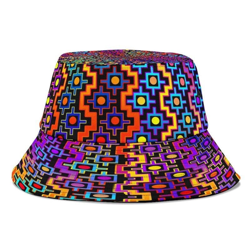 Wholesale Bucket Hat With Black Rainbow